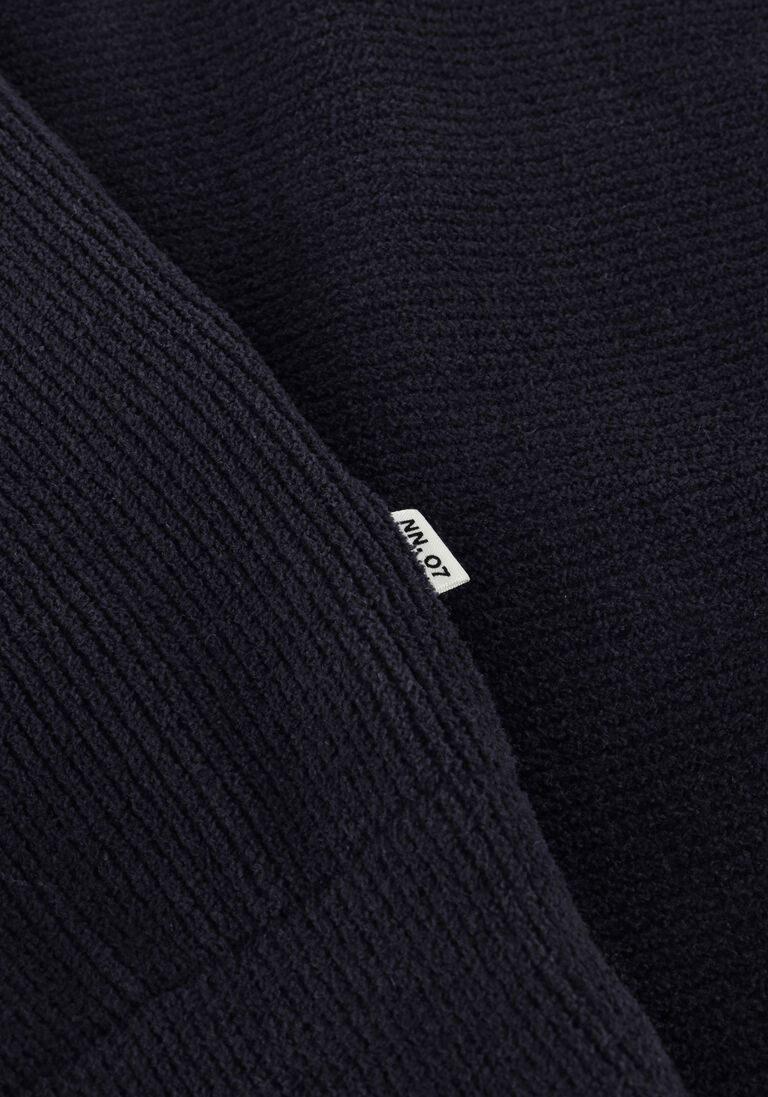 donkerblauwe nn.07 trui danny half zip 6429