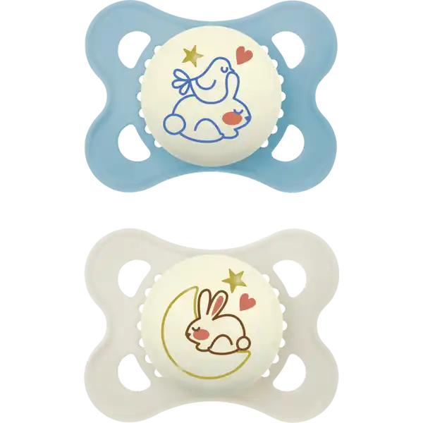 Schnuller Original Night, Silikon, 0-6 M., Hase / Mond