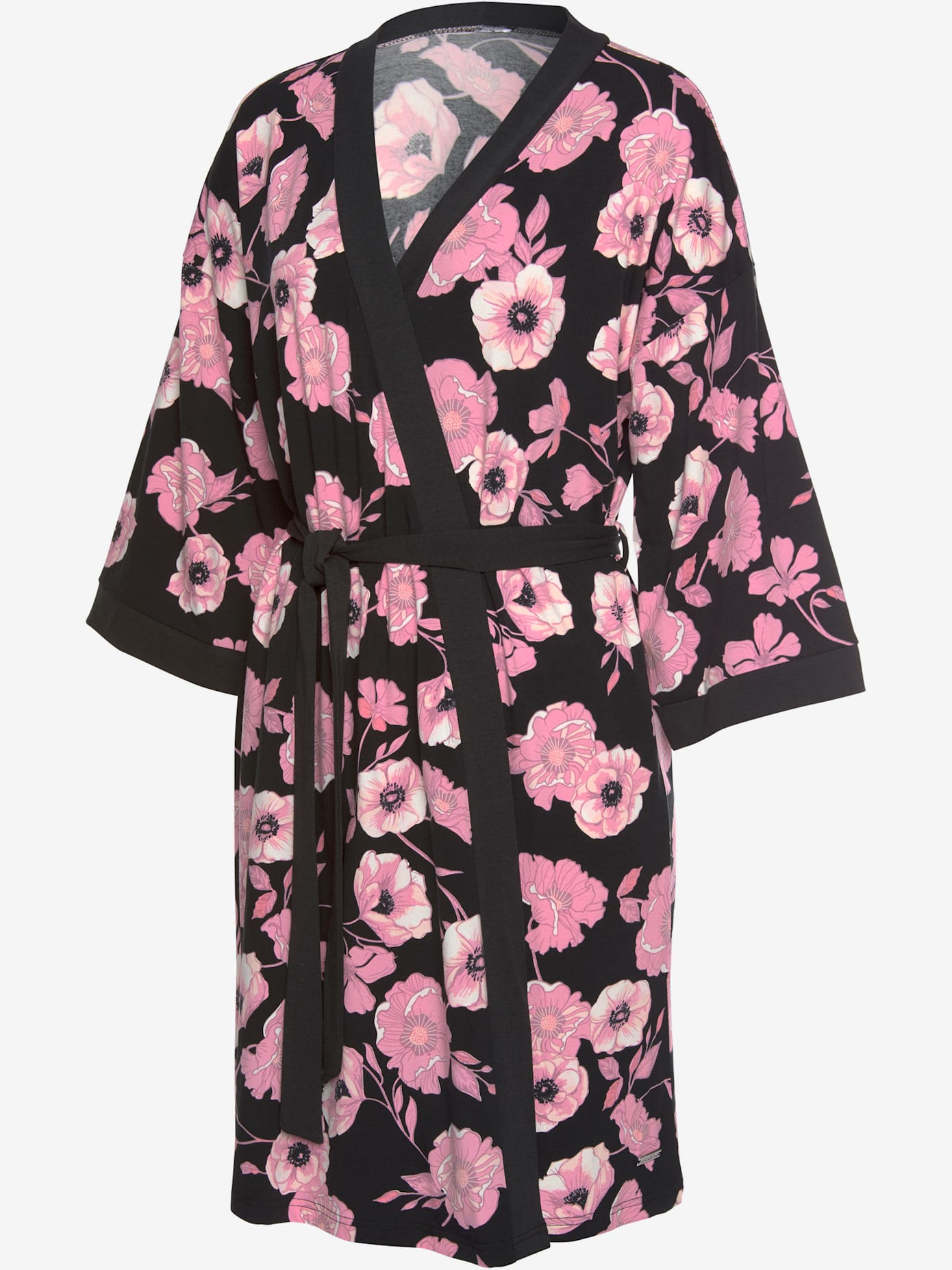 Kimono élégant avec lien à nouer à la taille