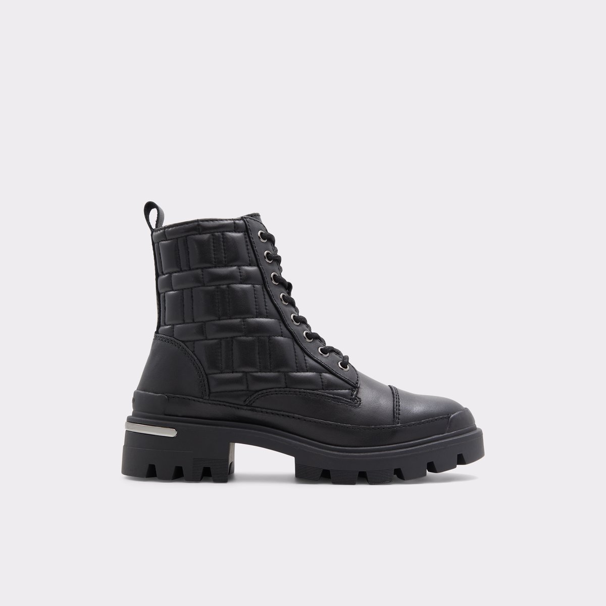 Quilt Black Women Combat boots