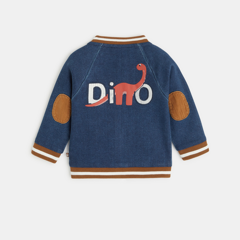 Blouson teddy jean bleu bébé garçon