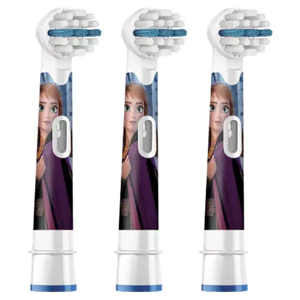 Cabeças de escova de substituição Oral-B Kids com personagens de Frozen (pacote com 3)