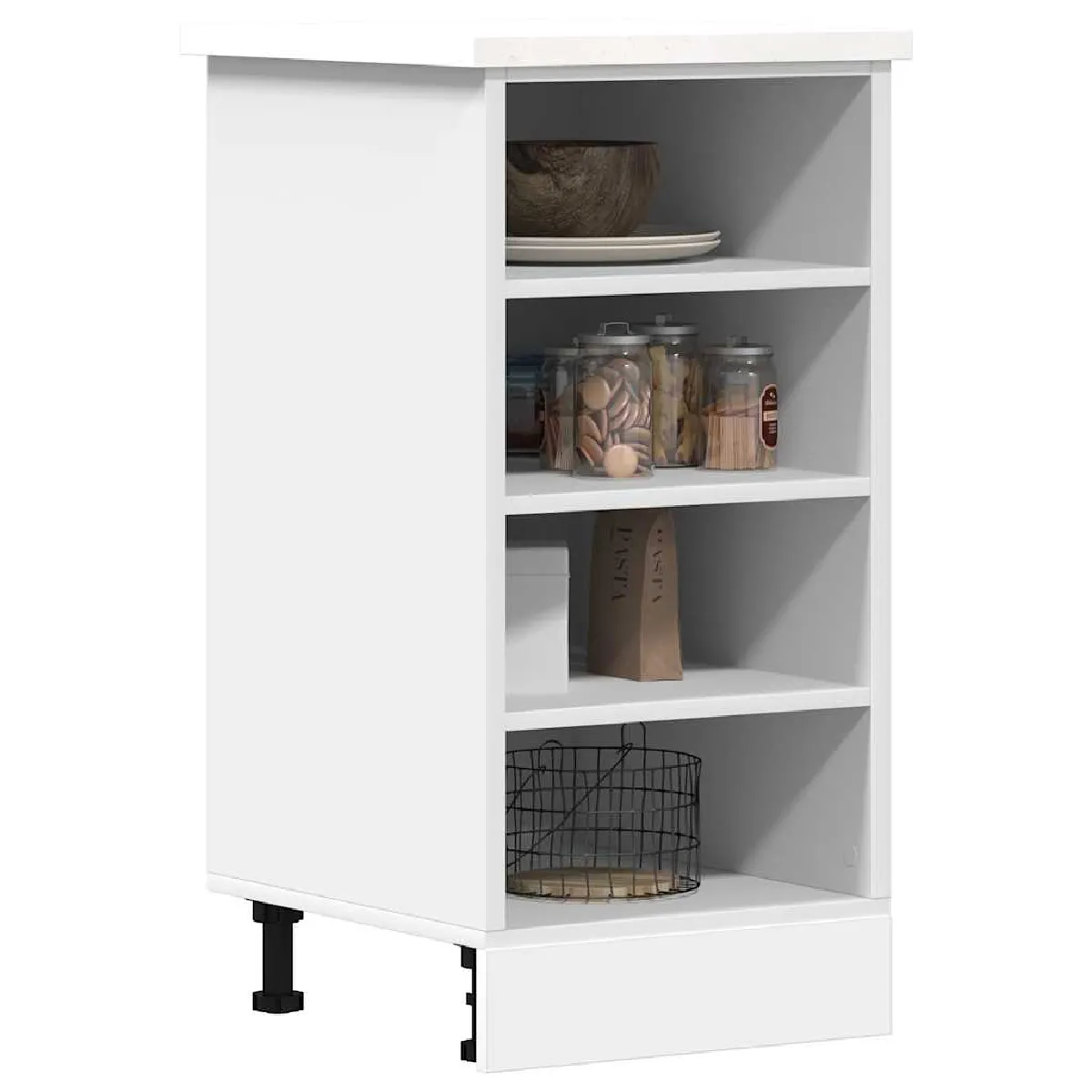 vidaXL Armoire de plancher - Blanc