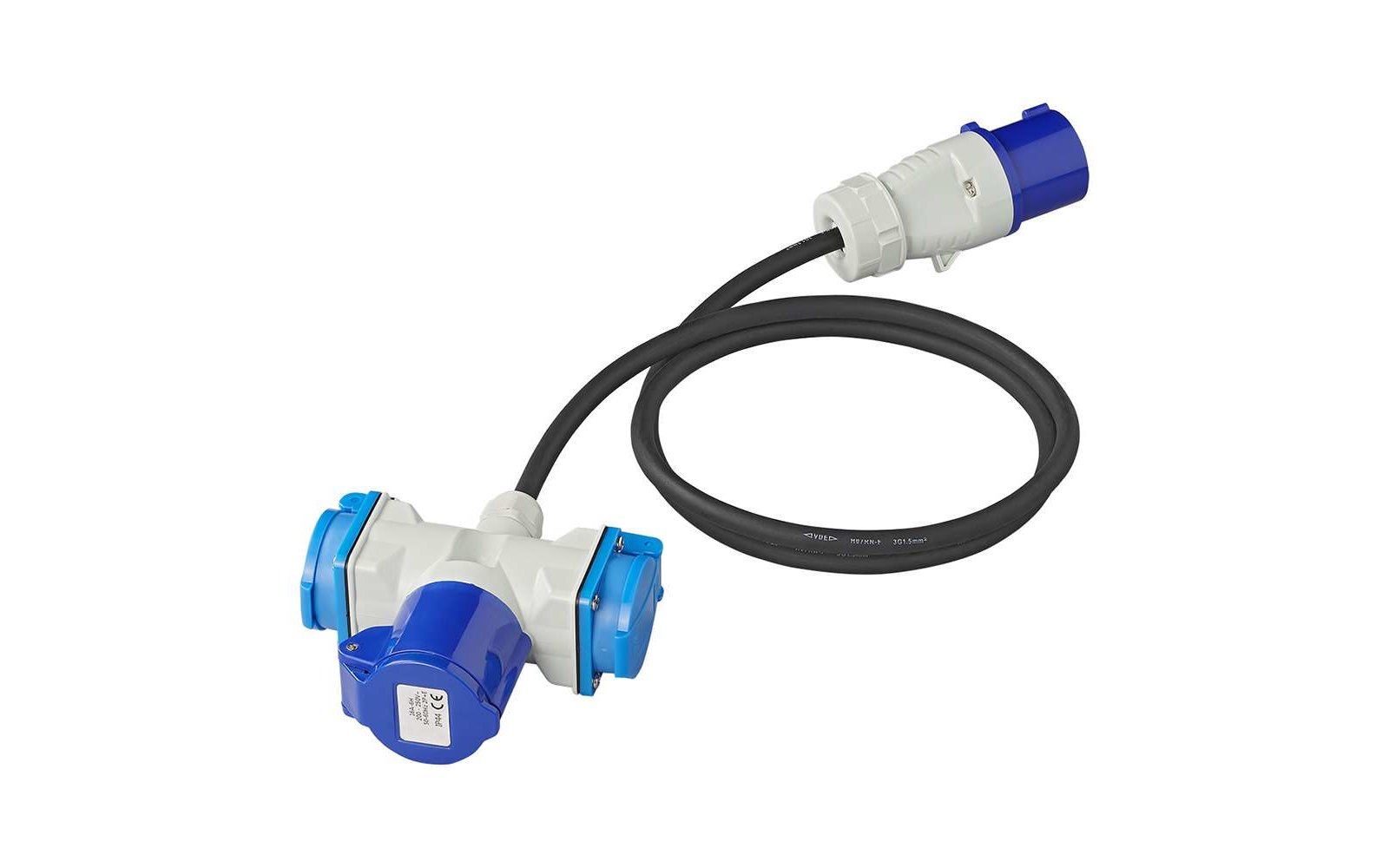 PAT Adapterkabel 150 cm 3 x 2,5mm² von CEE Stecker