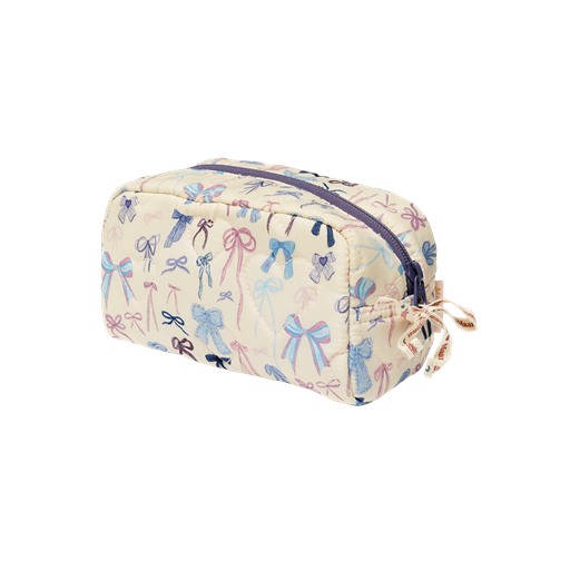 Maanesten Stardust Cute Bows Makeuptaske, Off White