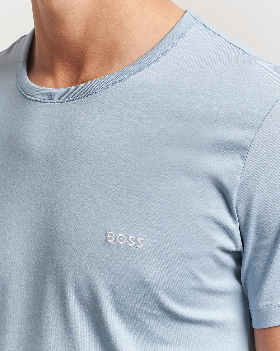 BOSS BLACK 3-Pack Crew Neck T-Shirt Blue/Aqua/Navy