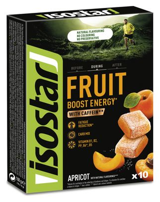 Gommes énergétiques Isostar Fruit Boost Energy Abricot - 10x10g