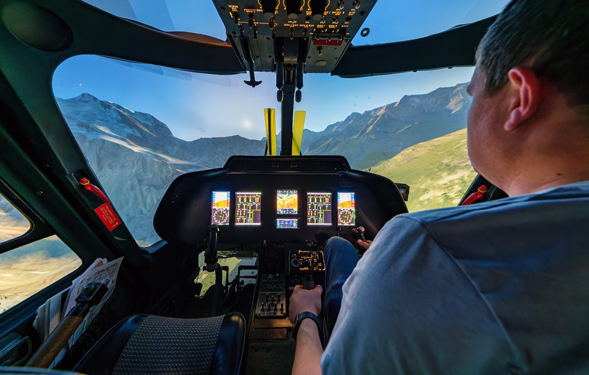 Hubschrauber-Simulator in Durmersheim als Geschenkidee