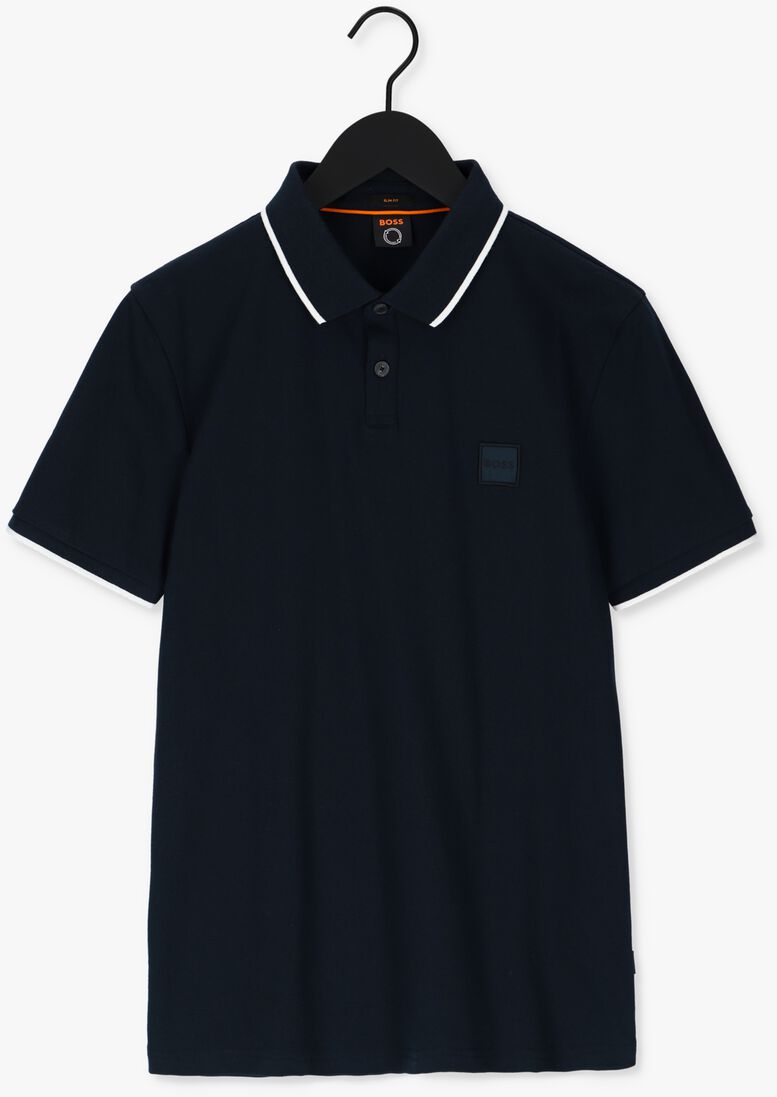 BOSS blauwe boss polo passertip