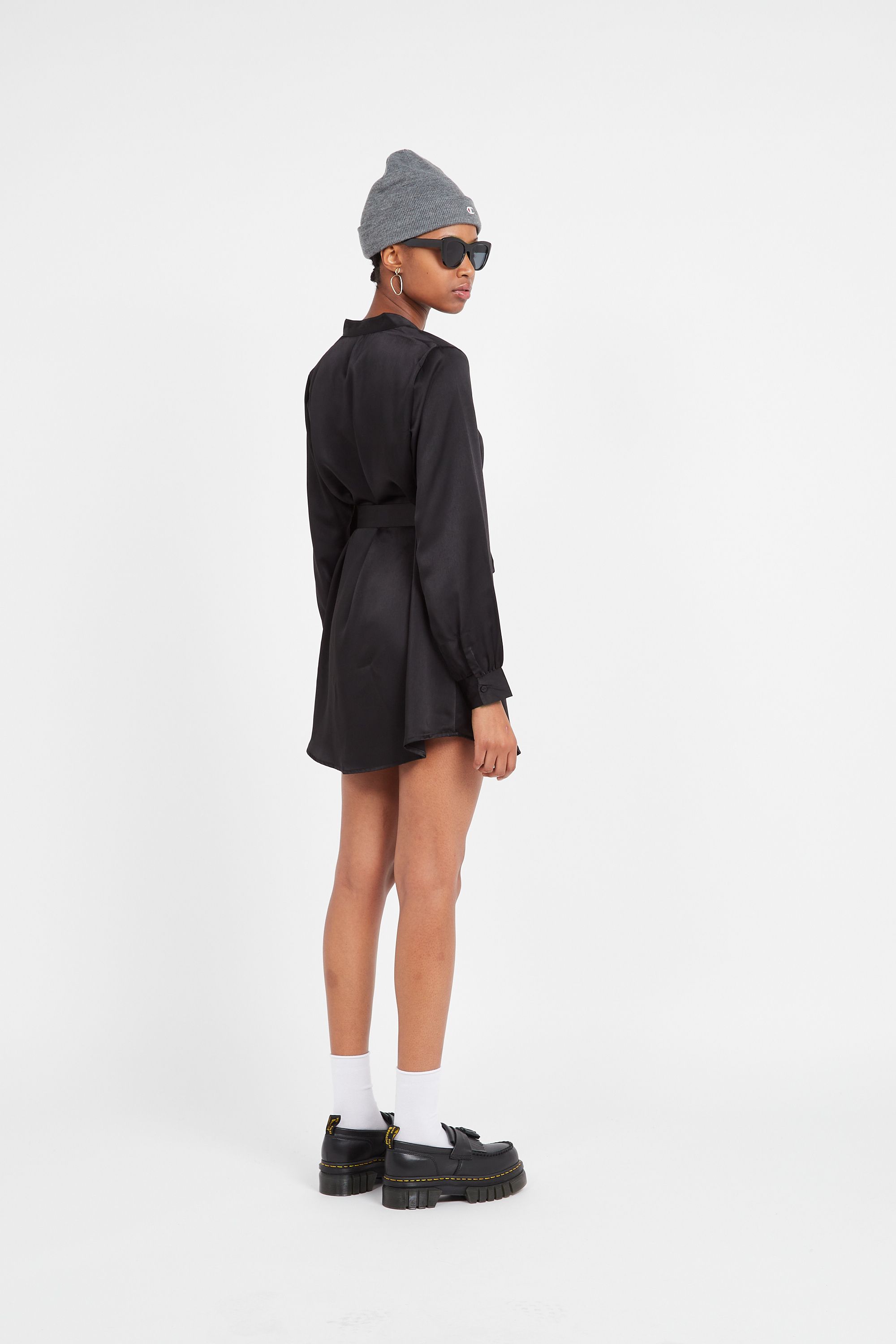 ONLY Chemisier ONLTHALIA L/S V-NECK TUNIC BF PTM Noir