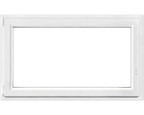 Kelderraam, draai-kiep, kunststof, RAL 9016 verkeerswit, 1000x600 mm, DIN links