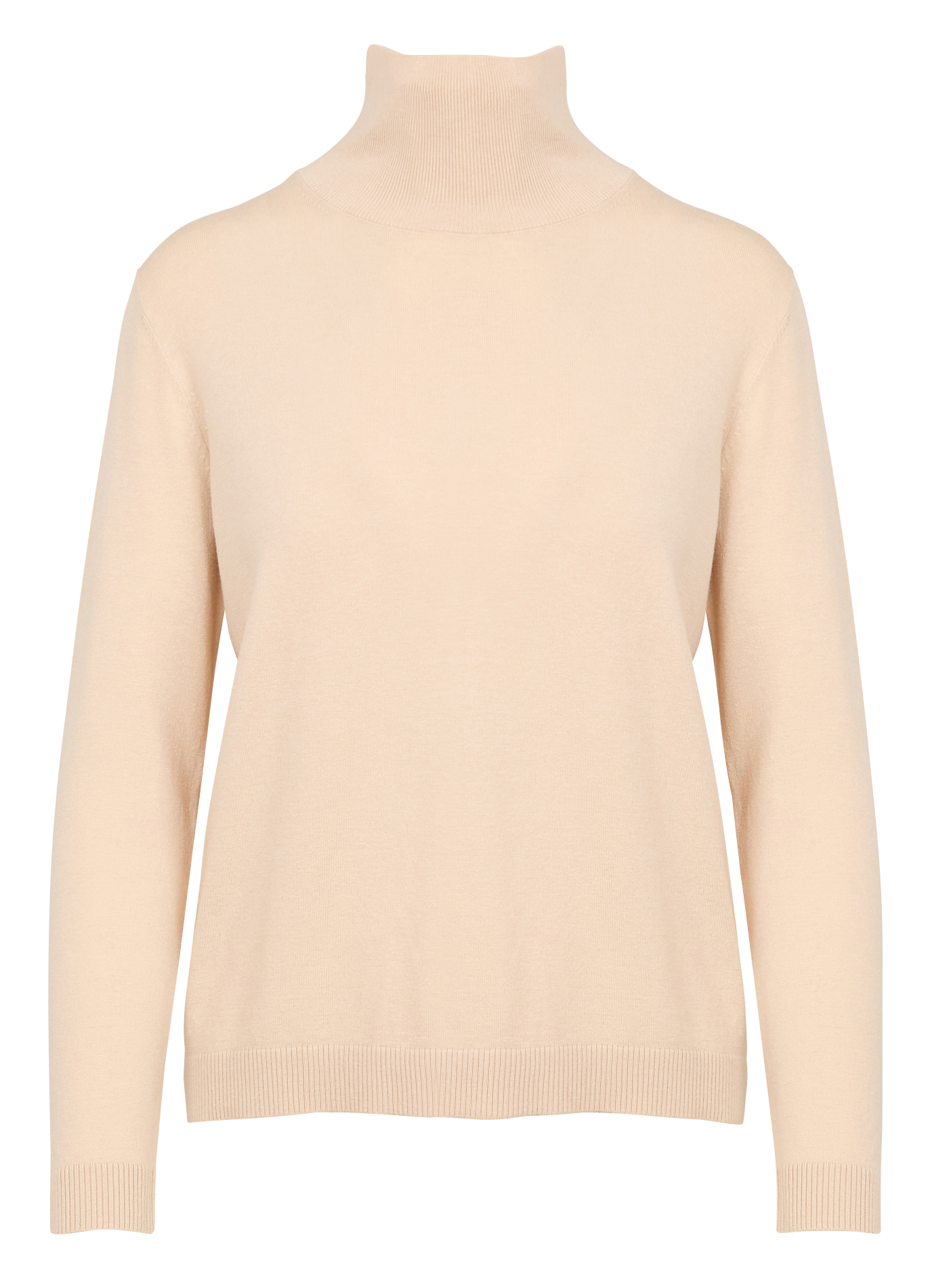 KIKU - Pull col roulé droit | Blanc