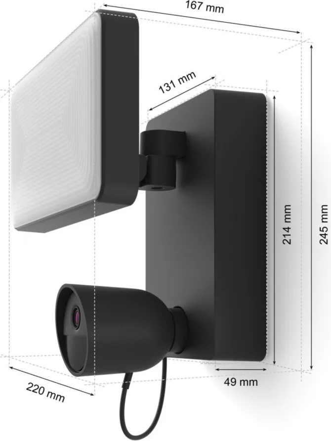 Philips Hue projecteur Hue Secure avec caméra Caméra de surveillance