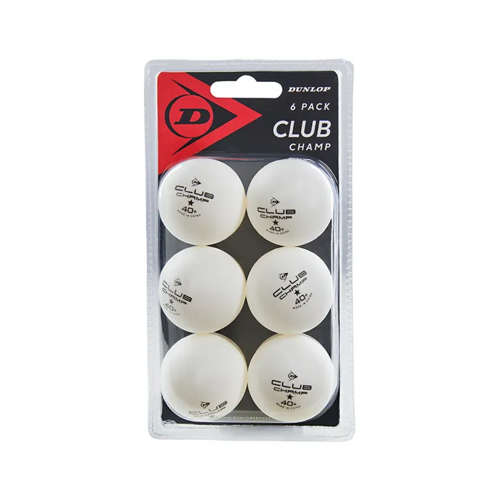 Dunlop Club Champ 1* 40+ Tafeltennisbal (6-pack)