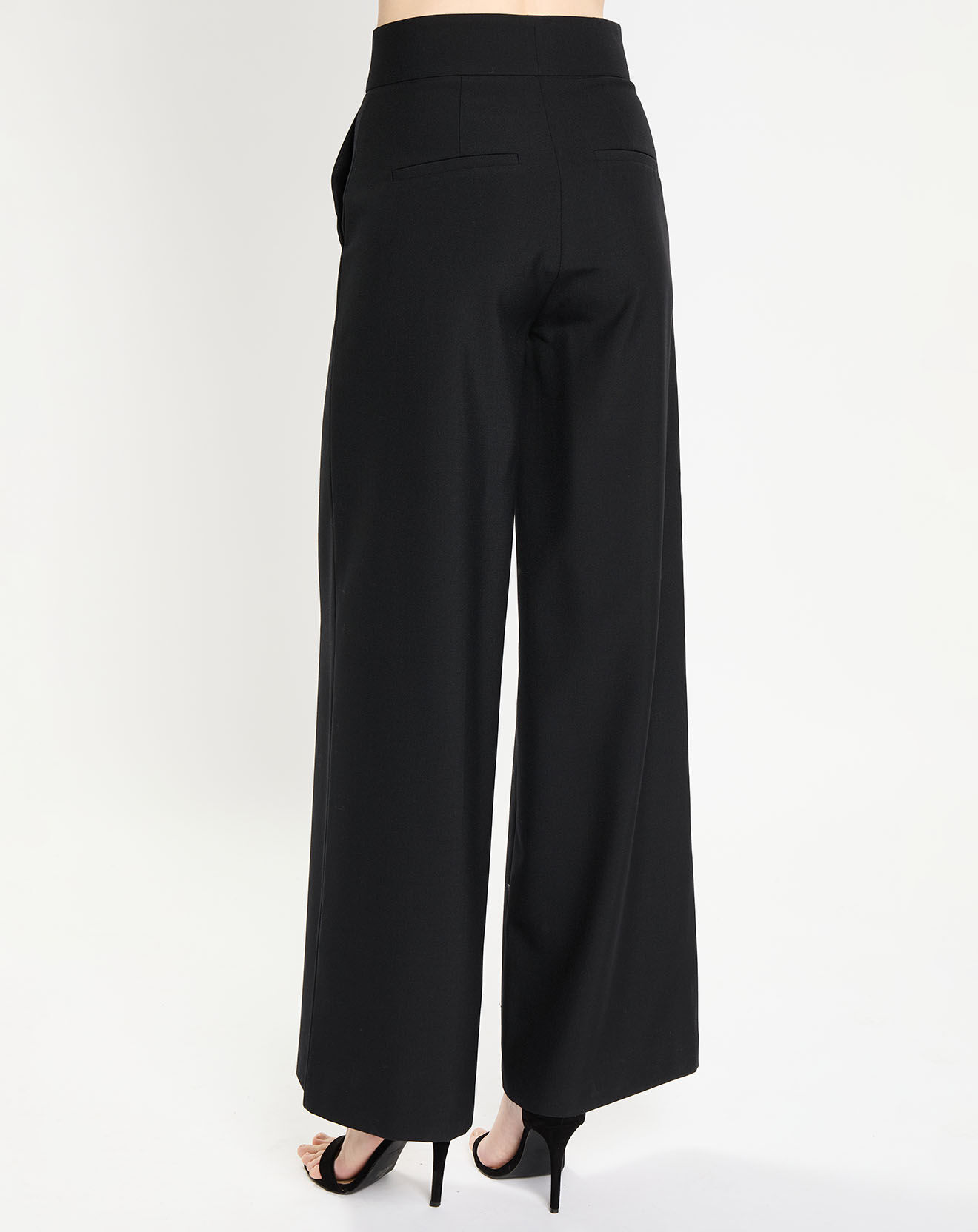 Zapa Pantalon en Laine mélangée Prunae noir