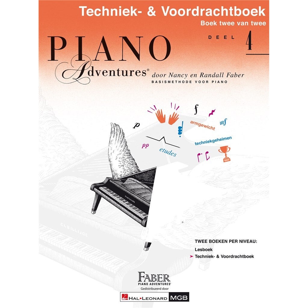 Hal Leonard Piano Adventures: Techniek & Voordrachtboek Deel 4 Nederlandstalige editie
