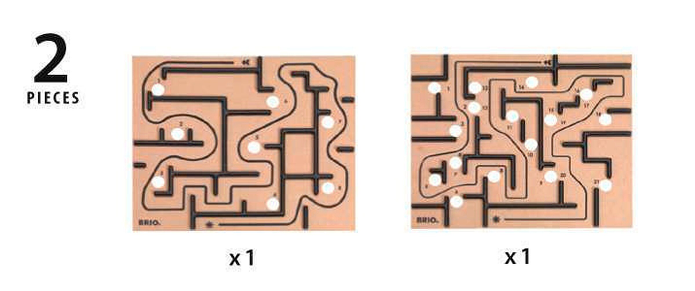 BRIO Labyrinth Ersatzplatten, 2 Teile