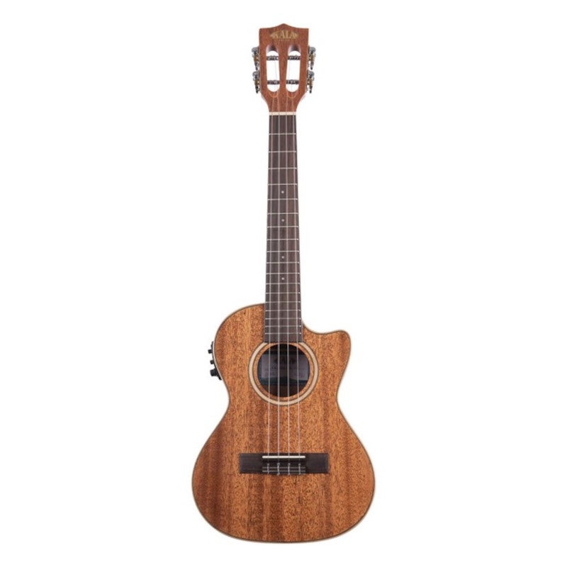Kala KA-SMH-TG Gloss Solid Mahogany CE massieve elektrisch-akoestische tenor ukelele met koffer