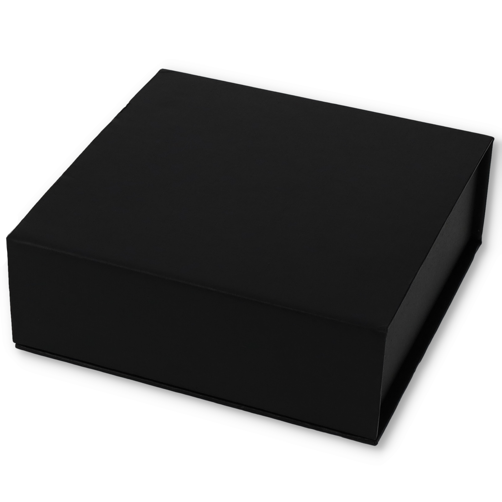 (16x16cm) Geschenk Schachtel Gift Box Verpackung mit Magnetischem Deckel - Schwarz