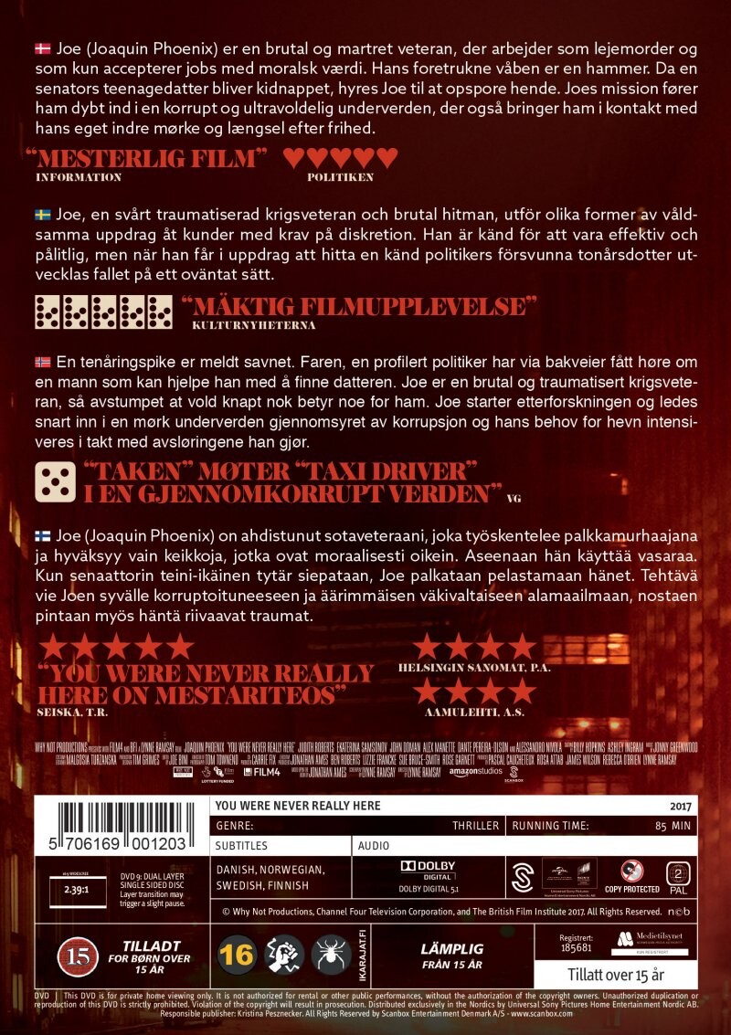 You Were Never Really Here - DVD
