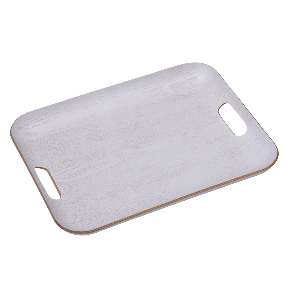 Plateau rectangle classic 45x36 cm blanc Table passion