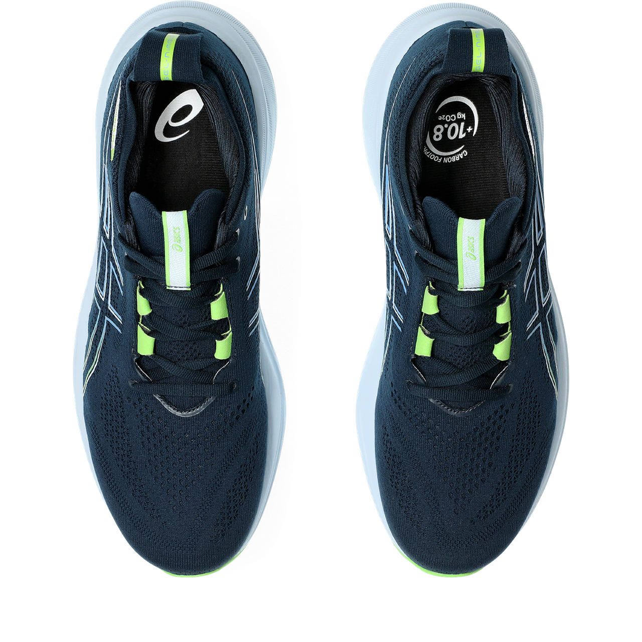 asics gel nimbus 26 loebesko herre 8 1011b794 azure azure