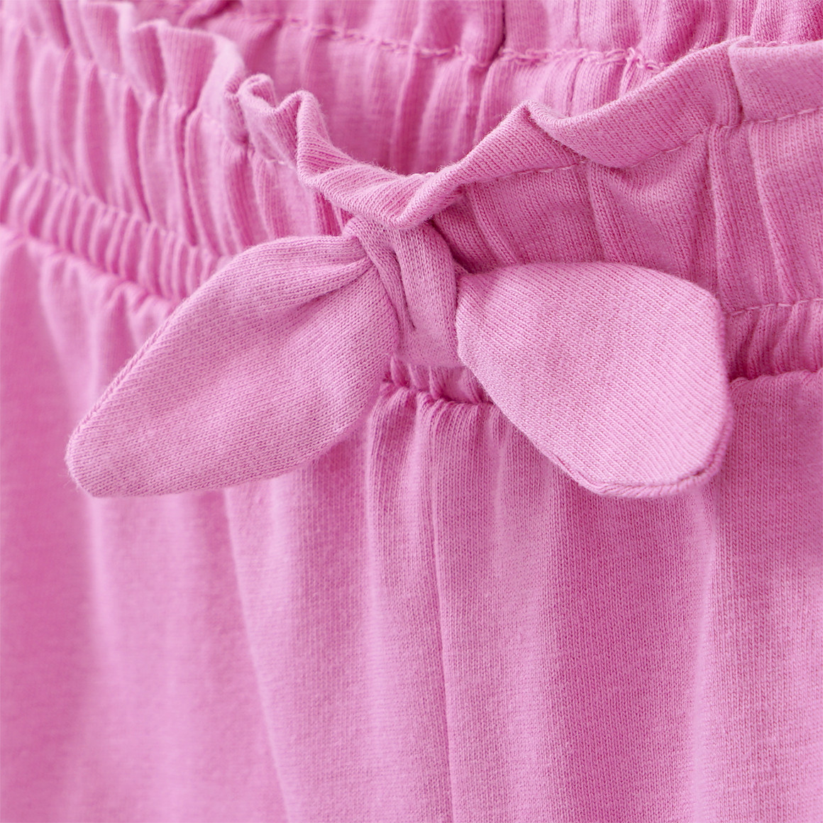 Yigga 2 Mädchen Shorts mit Zierschleife hellgrün / rosa