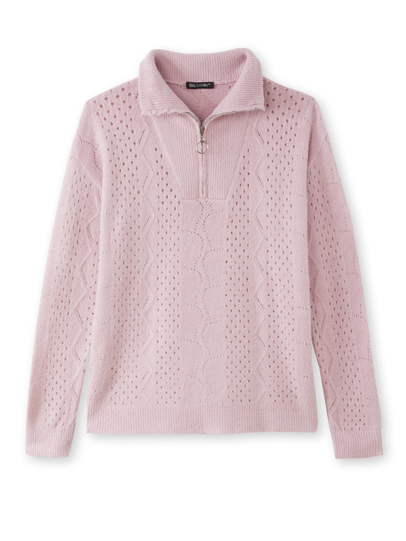 Pull col montant zippé