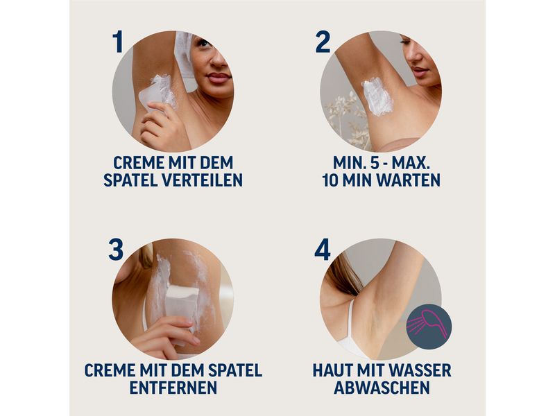 Veet Enthaarungscrème Bikinizone & Achseln 100 ml Haarentfernungs-Creme für Bikinizone & Achseln
