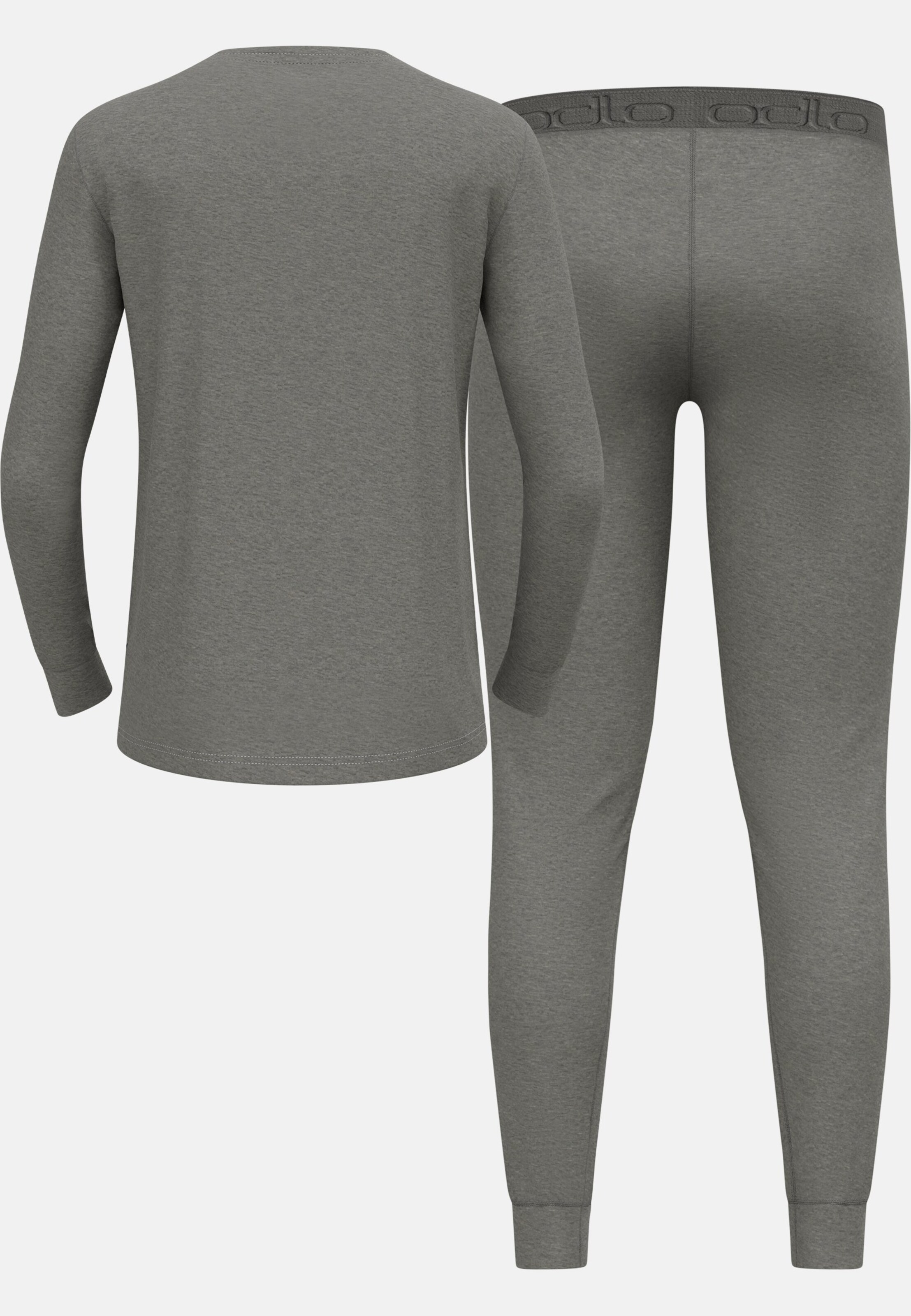 Natural Merino 200 Base layer Set in grey melange