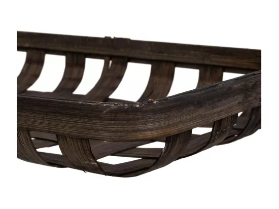 Plateau en bambou marron 75x21x5h