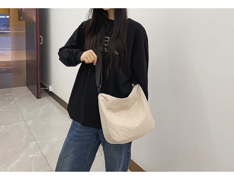 EAVALURE - Matching effen nylon crossbodytas voor koppels