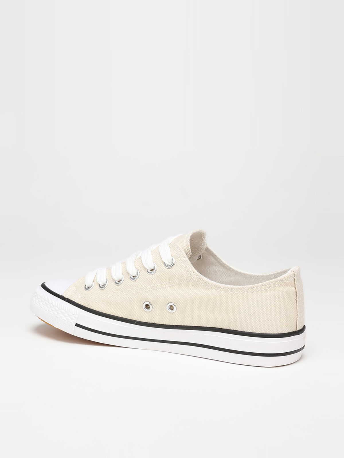 Tennis basses en toile- Beige