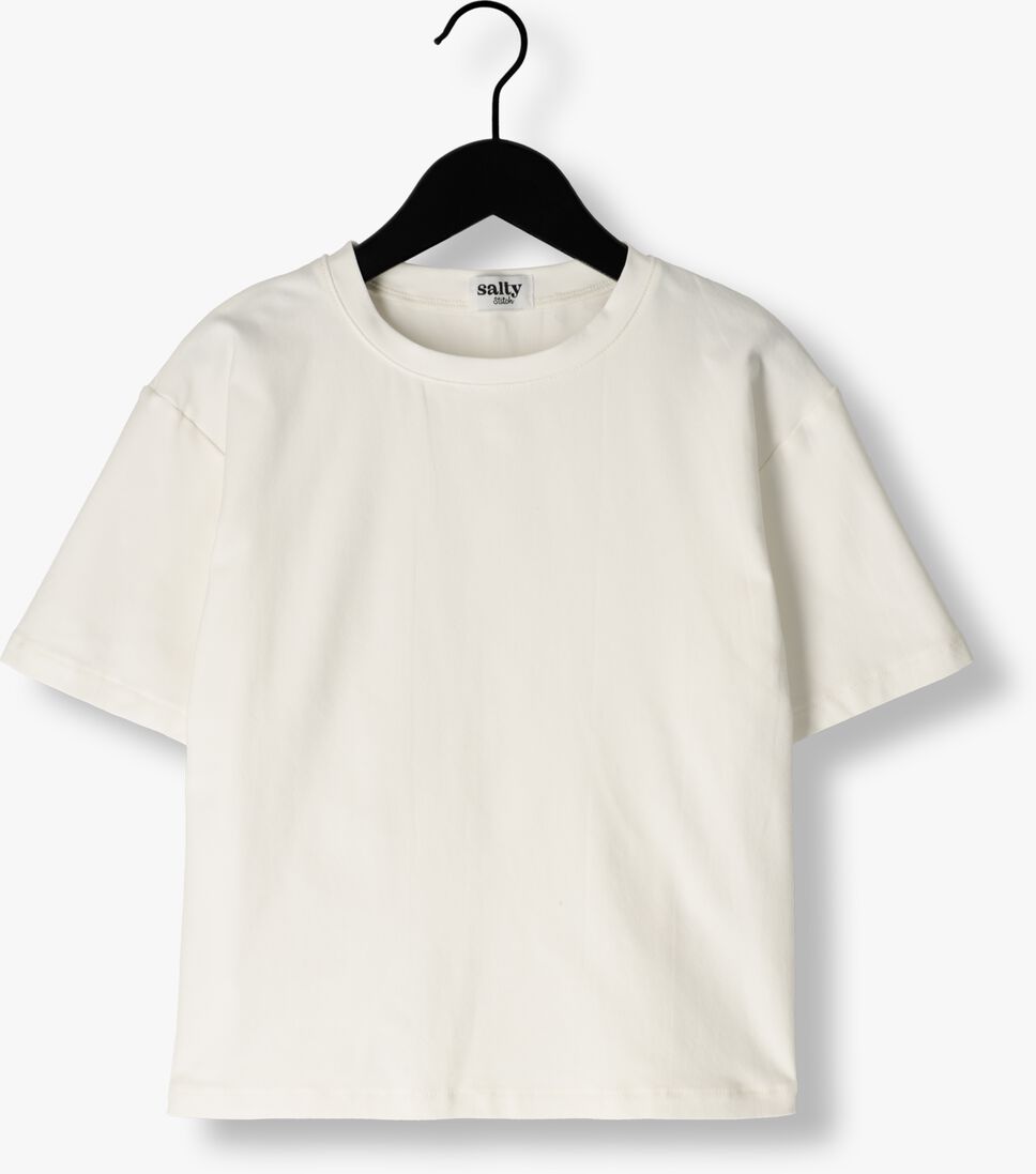 Salty Stitch witte salty stitch t-shirt oversized tee - off white
