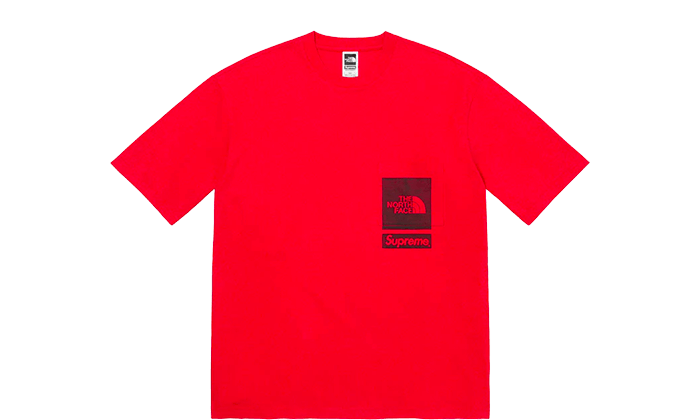 Supreme / The North Face Printed Pocket Tee Red