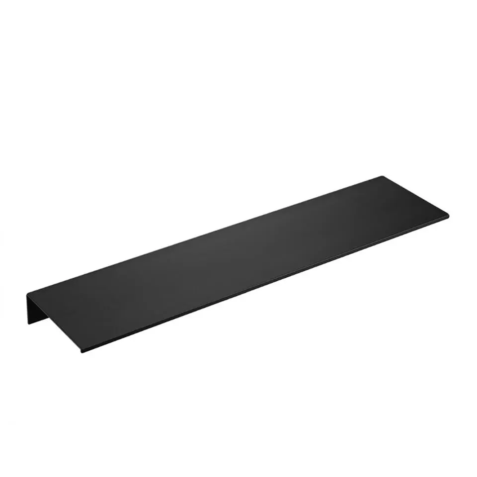 QUVIO Muur plank staal - Zwart