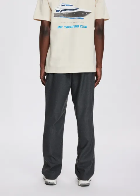 Straight leg joggingbroek antraciet (ANT.MEL)