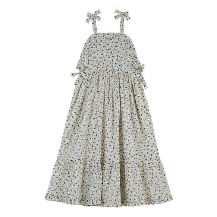 Emile et Ida Robe Bretelles Fleurie | Bleu