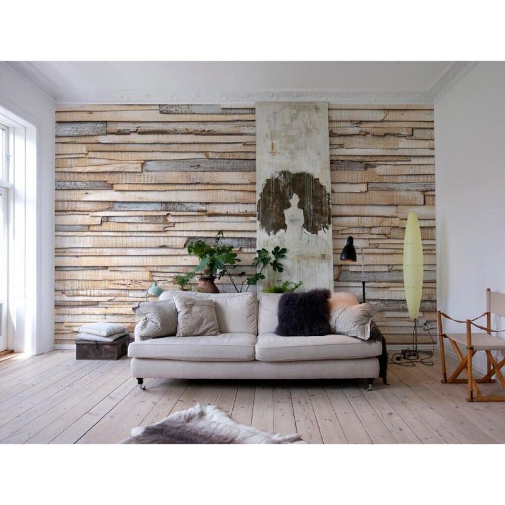 FOTOTAPET KOWHITEWASHED WOOD