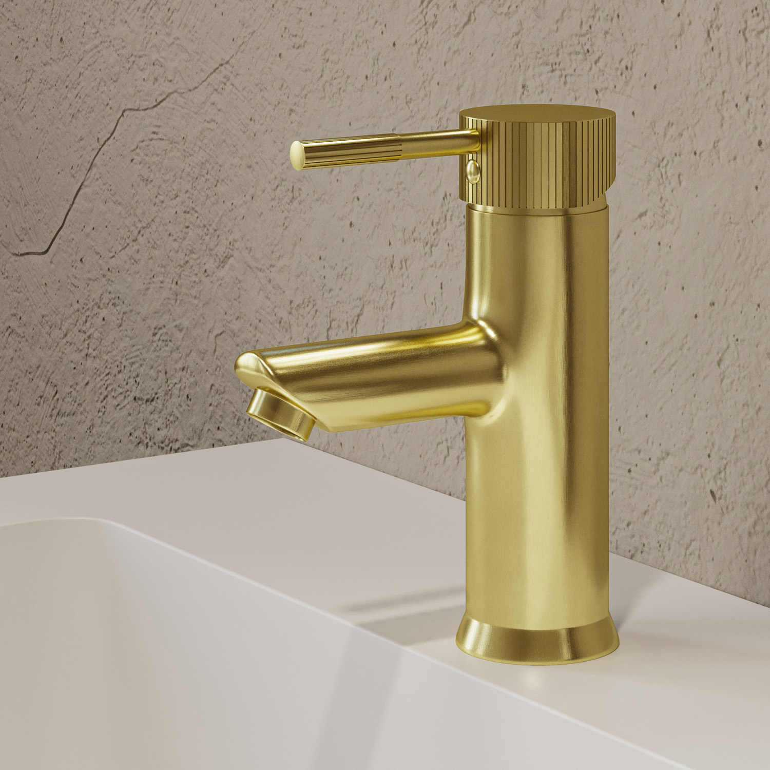 Saniclear Brass Stripes hendel voor wastafelkranen (SK24880 en SK24879)