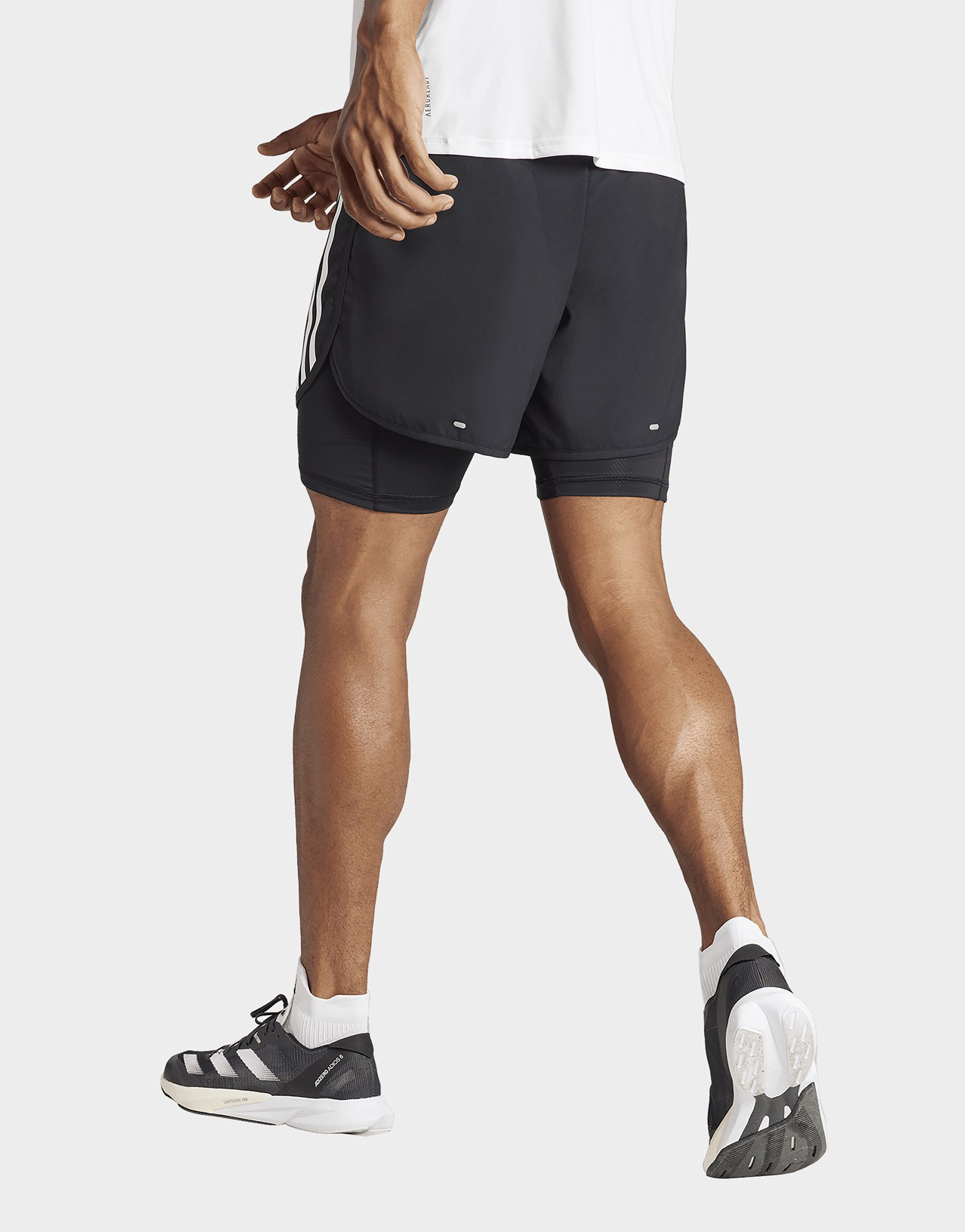 adidas Short 2-en-1 Own The Run 3 bandes