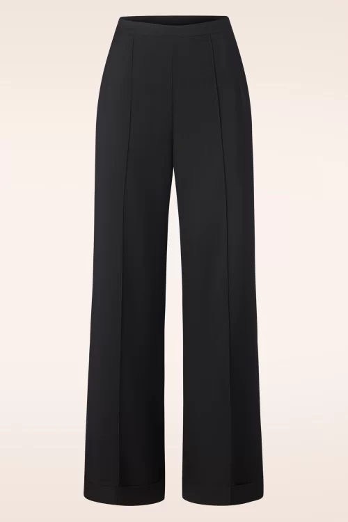 Glamour Bunny Business Babe Dakota pantalon in zwart