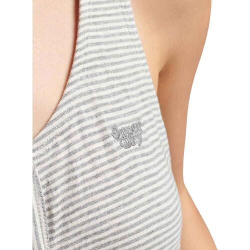 Superdry - VINTAGE JERSEY BUTTON DRESS Blanco