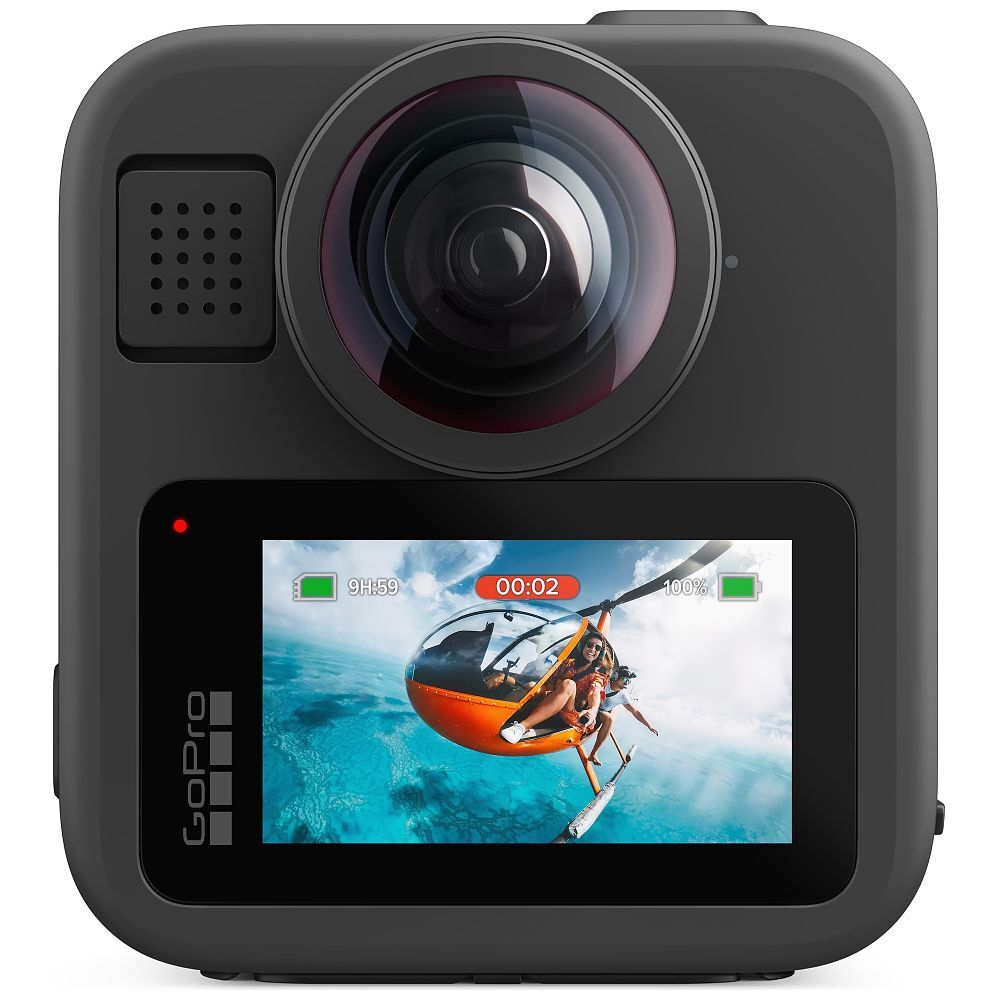 MAX2 360° 8K Wasserdichte Action Kamera inkl. 128GB Samsung MicroSD Karte (CHDHZ-311-RW-128GB)