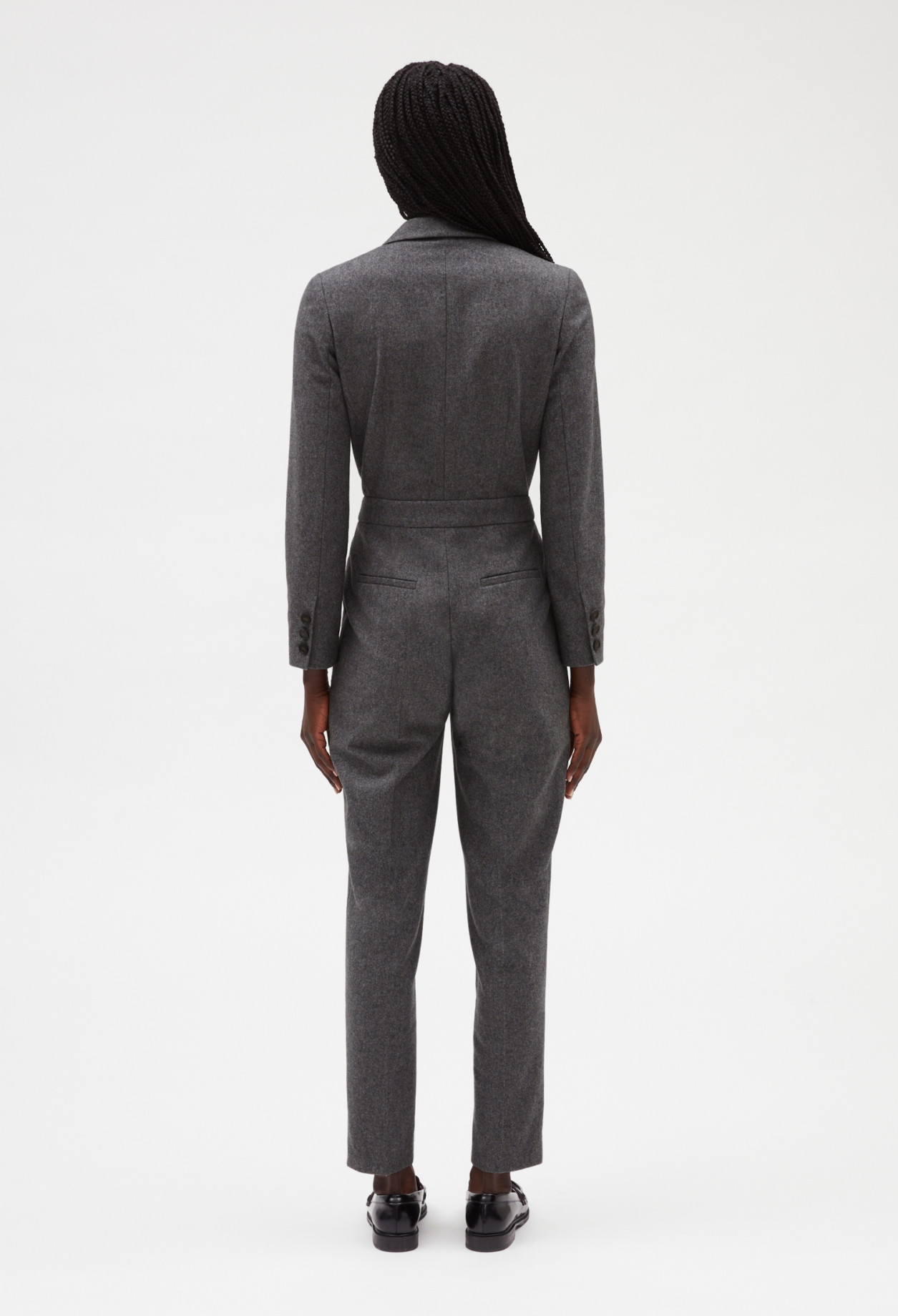 Combipantalon manches longues gris chine