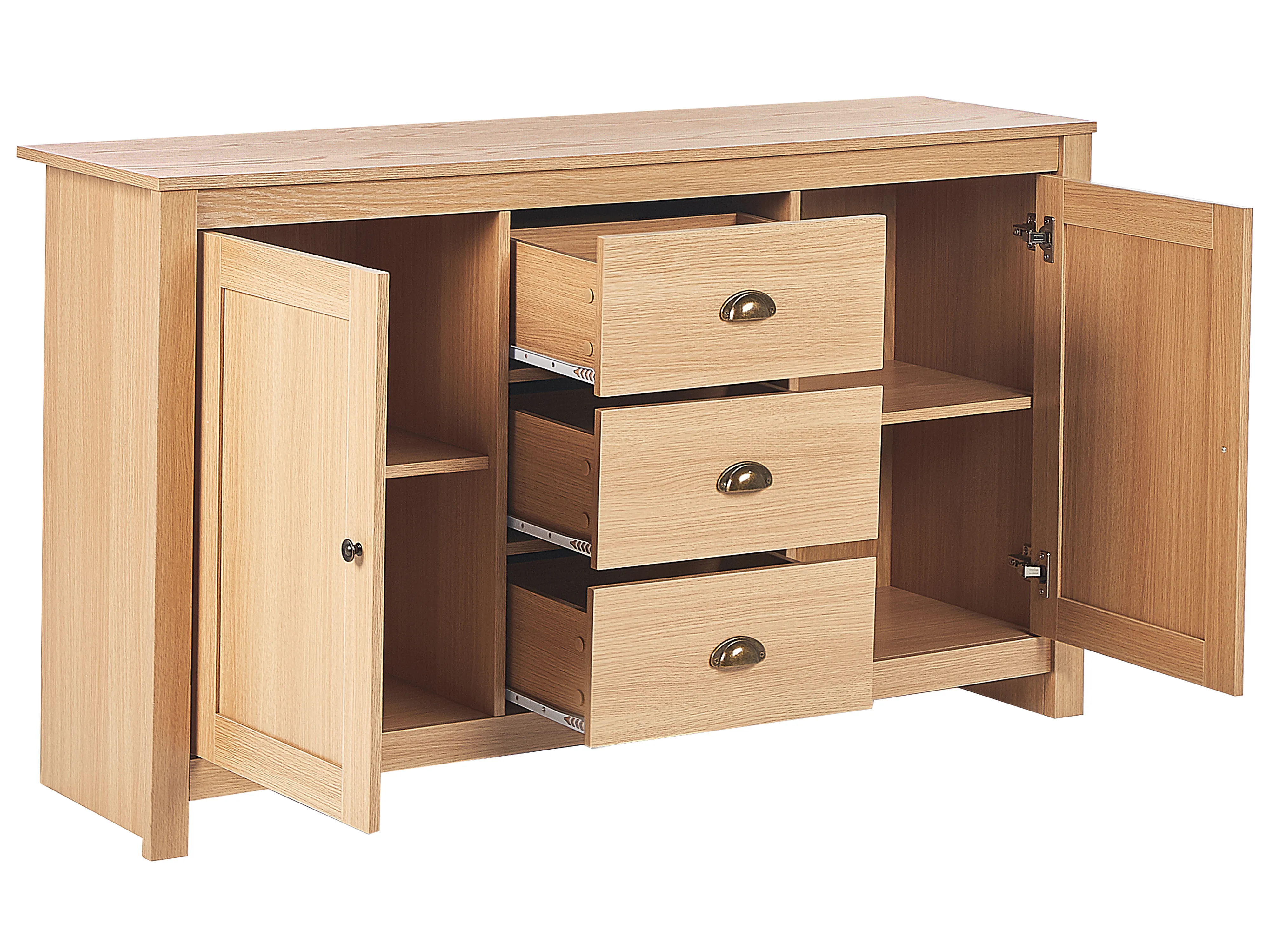 Dressoir met 2 deuren LANSIN Lichtbruin