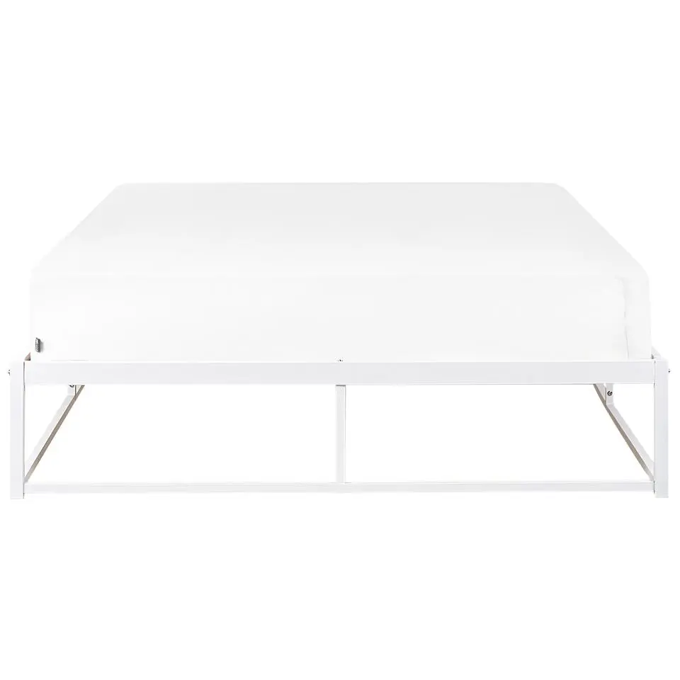 VIRY - Tweepersoonsbed - Wit - 140 x 200 cm - Metaal