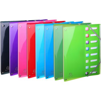 Exacompta Iderama - Trieur polypro 8 positions - disponible dans différentes couleurs