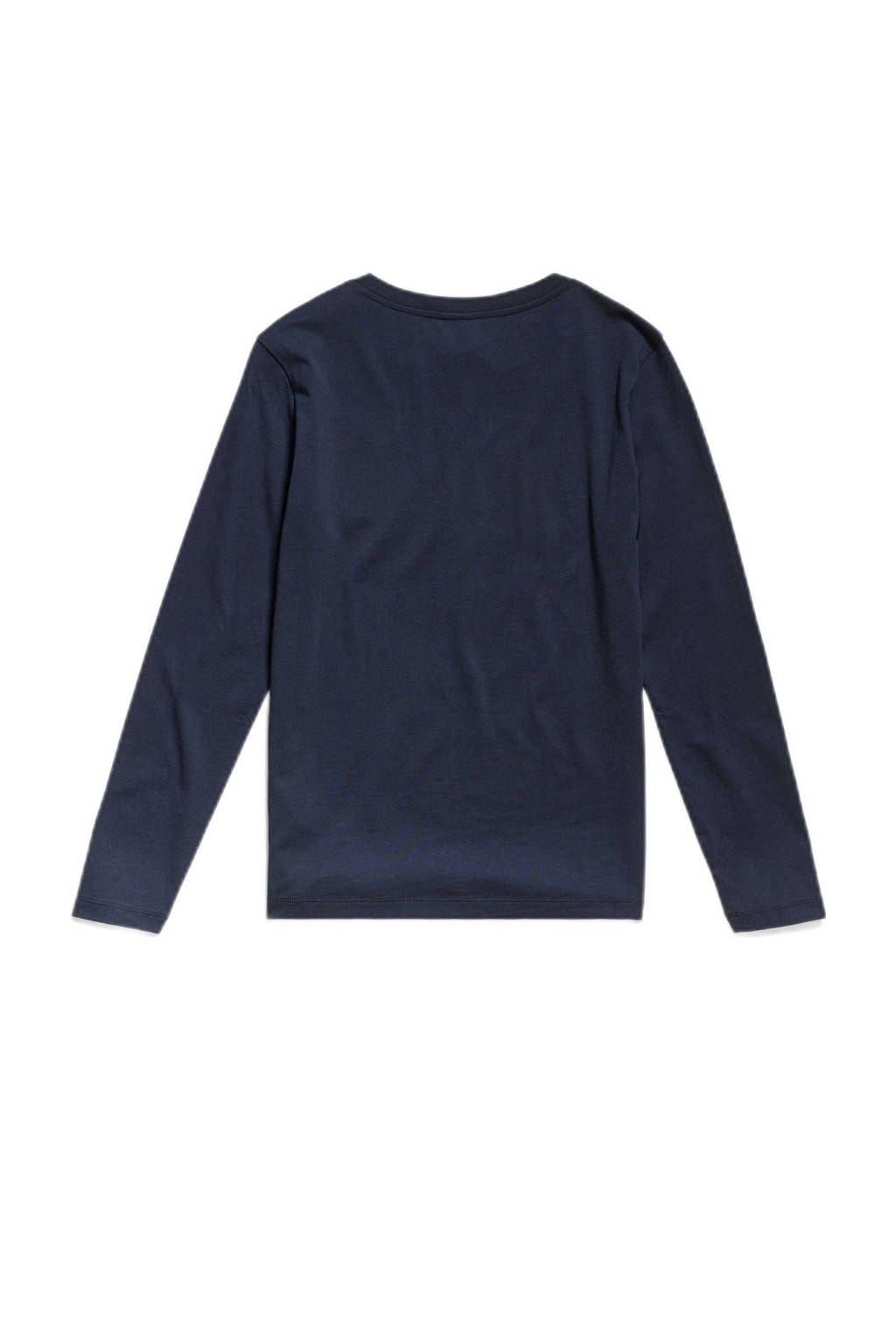 G-STAR longsleeve met printopdruk donkerblauw