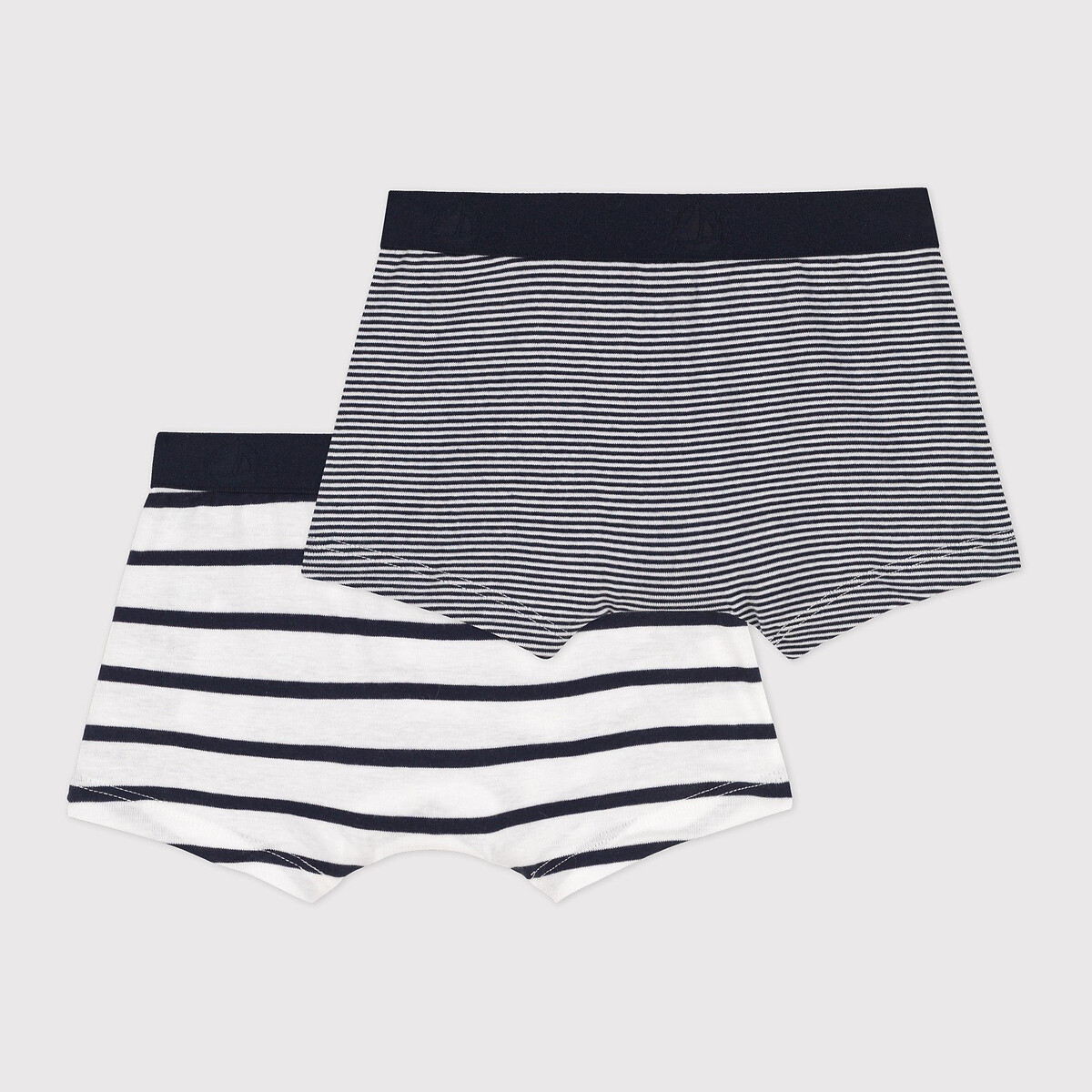 PETIT BATEAU<br>Conjunto de 2 cuecas boxer para crianças de 3 a 12 anos